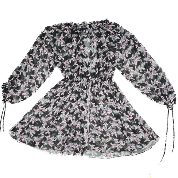 Victoria's Secret West Side Floral Chiffon Kimono Duster Robe Size XS/S - NWT - Picture 5 of 9